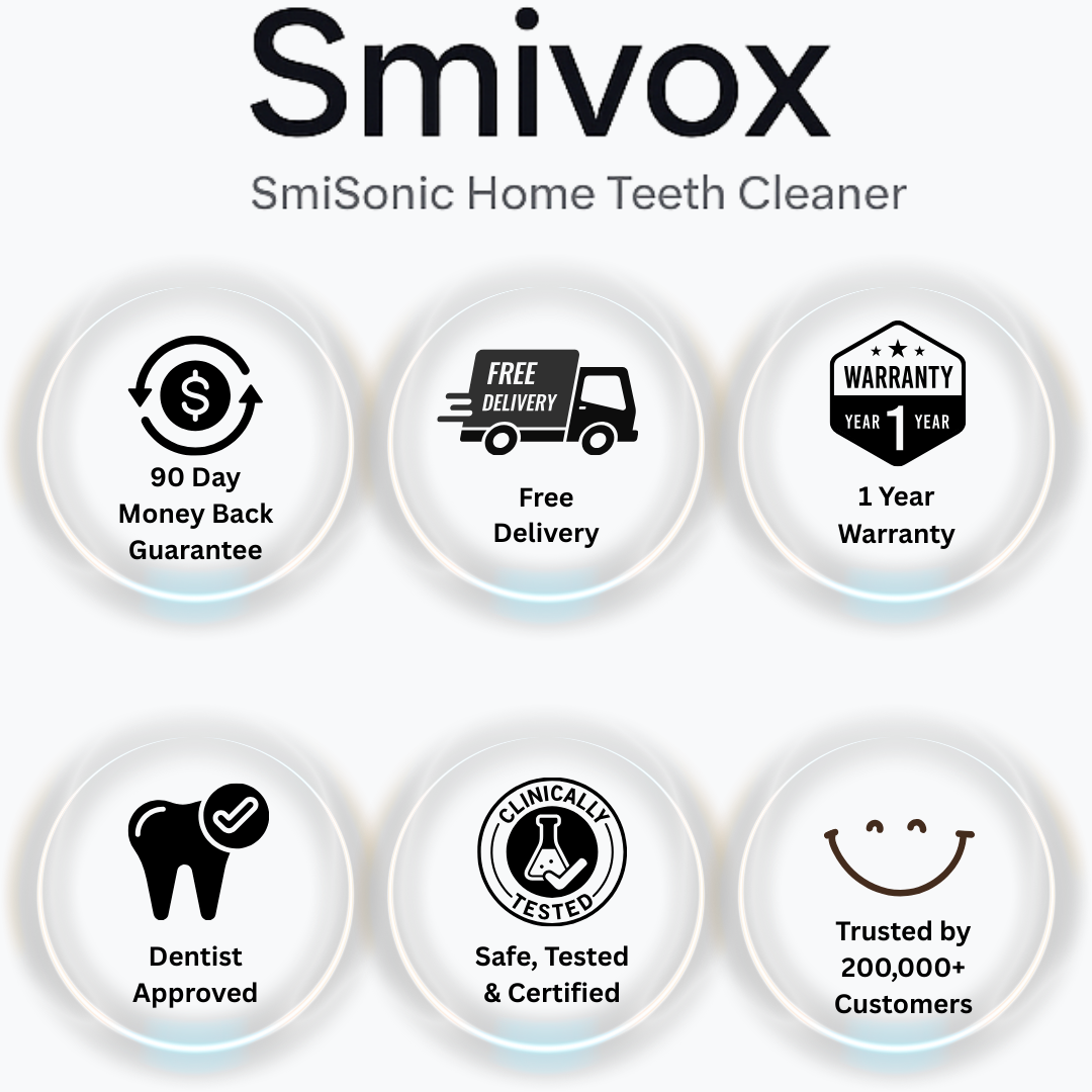 SmiSonic™ Home Tooth Cleaner – At-Home Solution for Tartar, Stains & Bad Breath