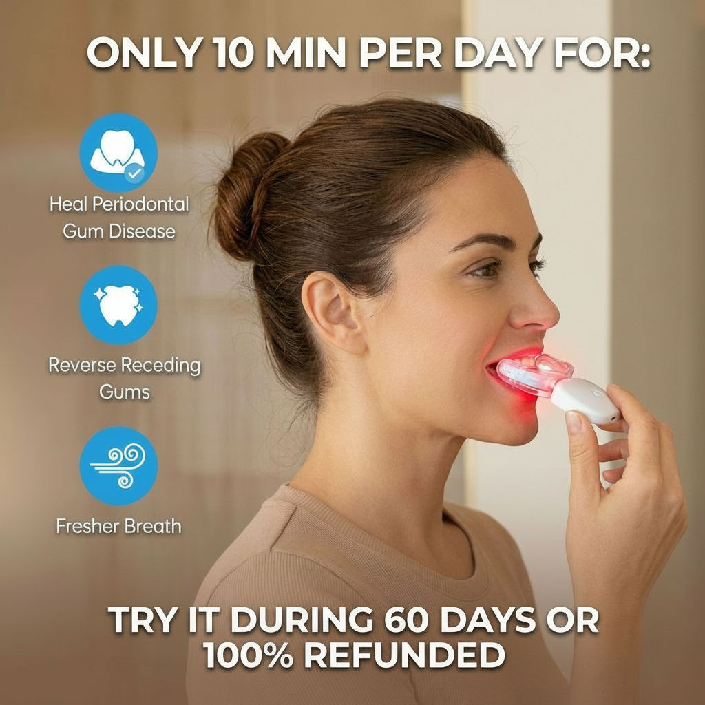 SmiVox™ SmiHeal Gum & Periodontal Light Therapy Device, Results in 14 days